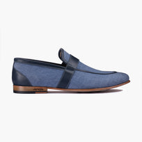 Men’s Blue Denim Penny Loafer - right side
