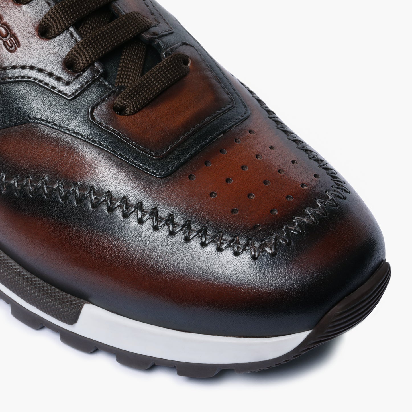 Men's Brown Patina Leather Sneaker