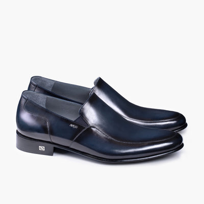 Men's Blue Patina Leather Loafer