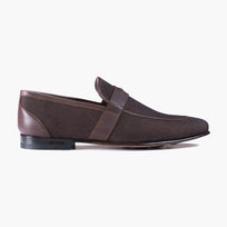 Men’s Brown Linen Penny Loafer