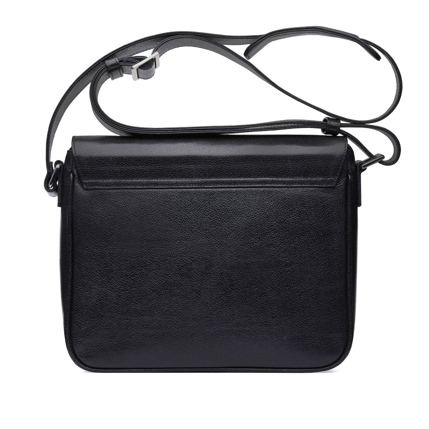 Black leather bag