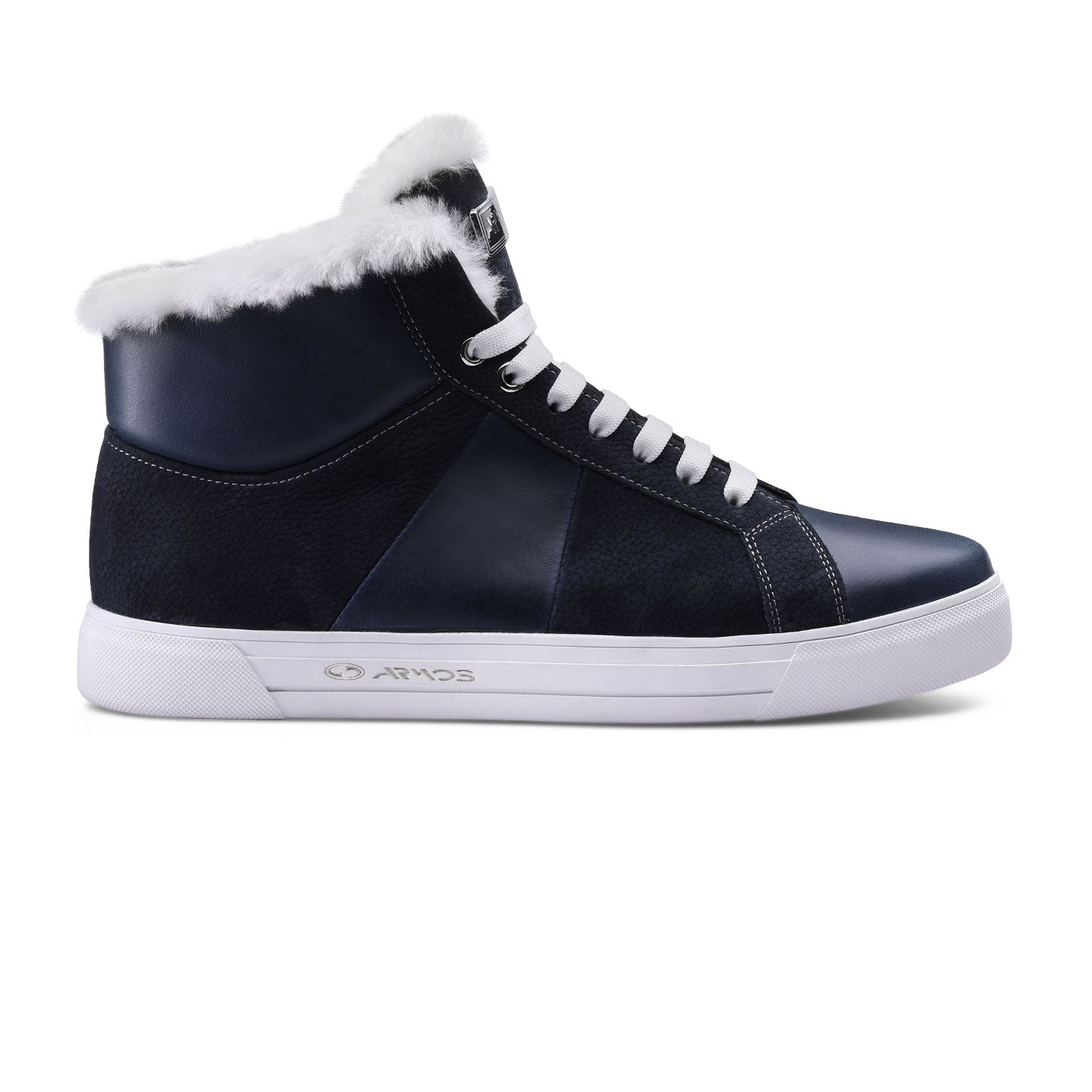 Blue-white insulated boots