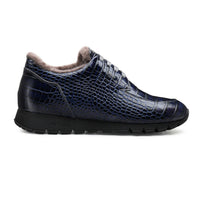 Dark blue insulated sneakers - right side