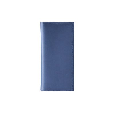 Blue leather wallet