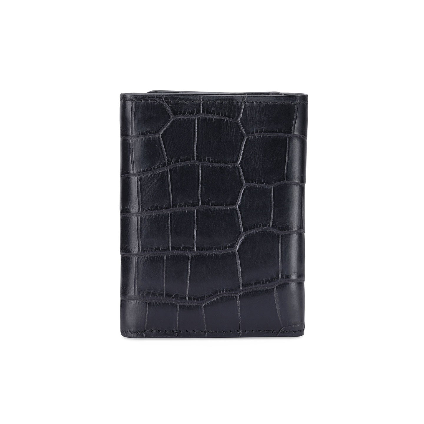 Black crocodile leather wallet