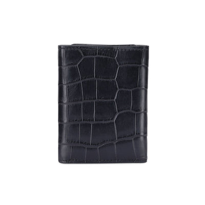 Black crocodile leather wallet