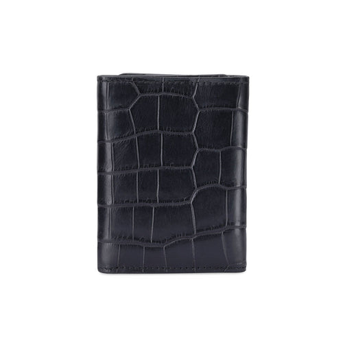 Black crocodile leather wallet