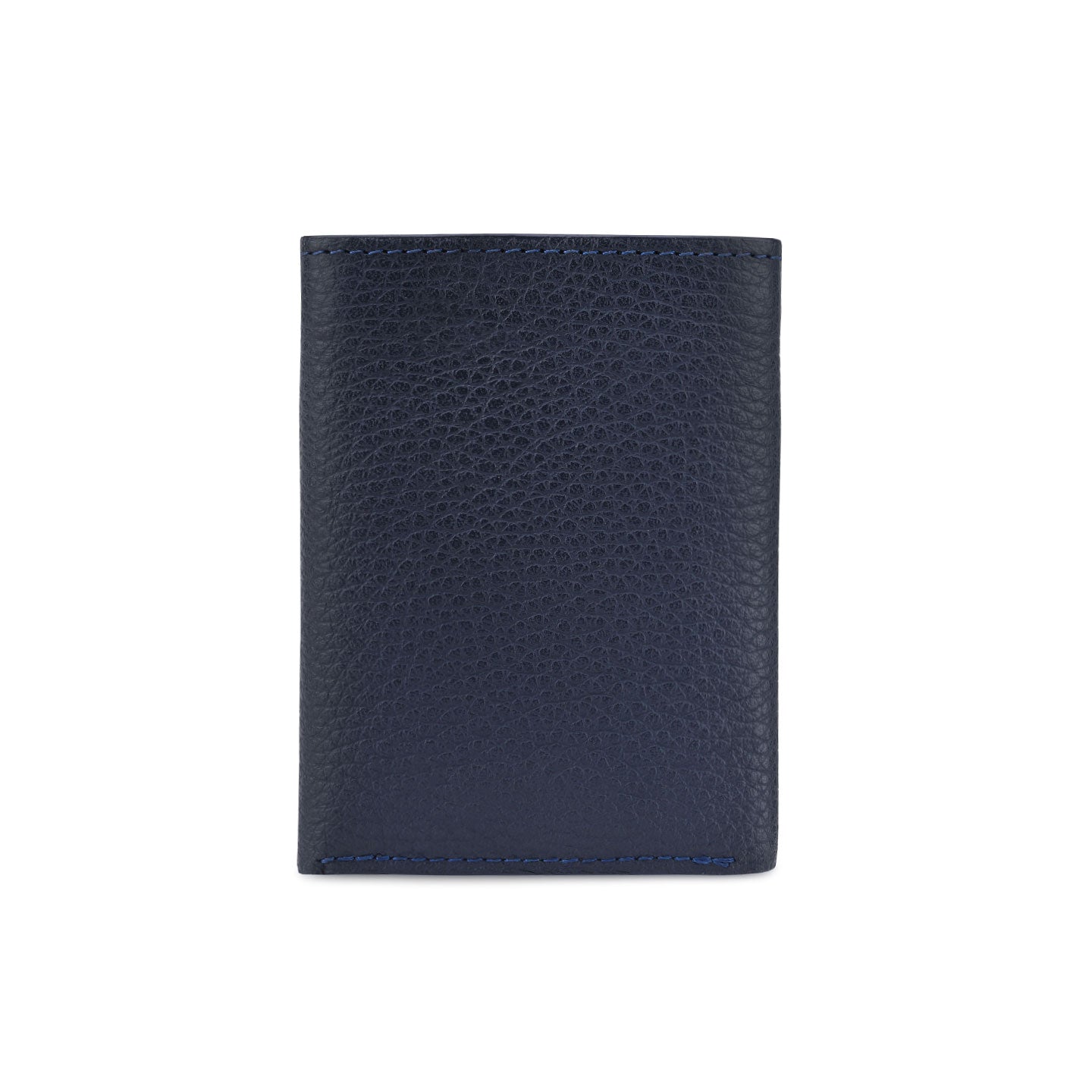 Blue wallet with triple fold