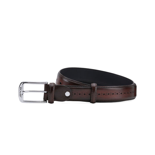 Brown Belt with perforation