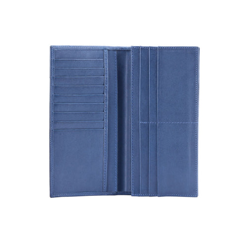 Blue leather wallet