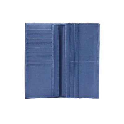 Blue leather wallet