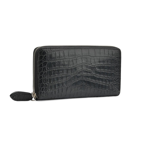 Crocodile leather wallet