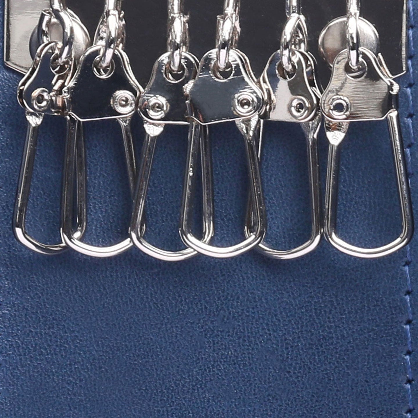 Blue leather key case