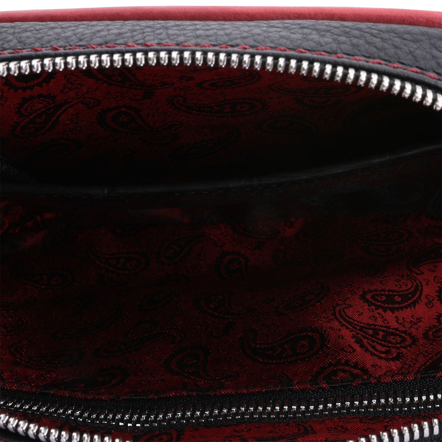 Black bag with red details