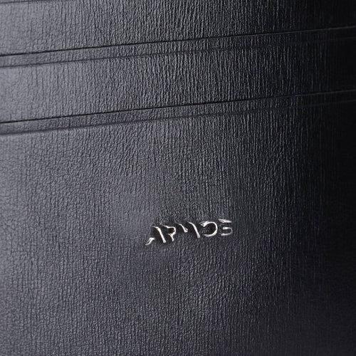 Black leather cardholder