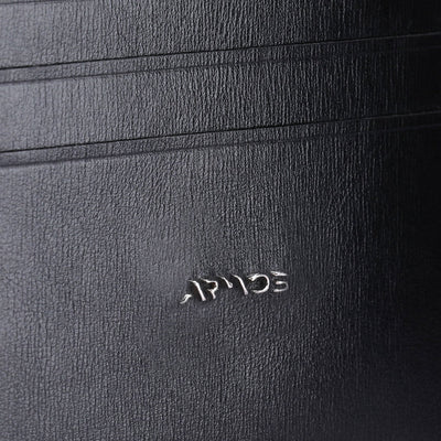 Black leather cardholder