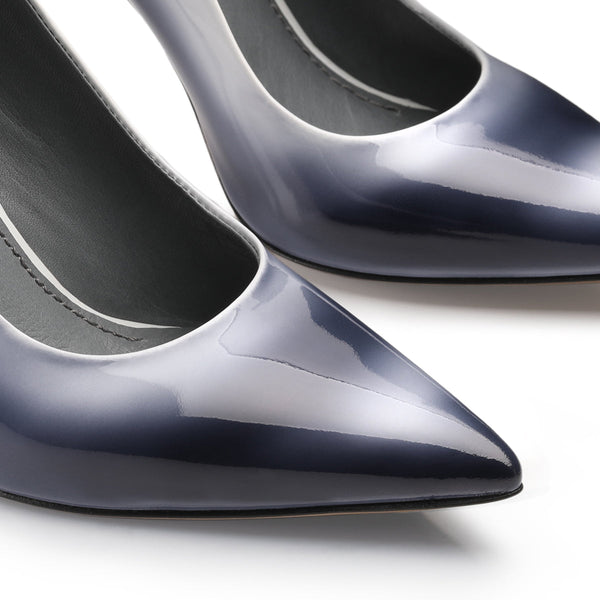 Women’s Steel Blue Patent Leather Pump