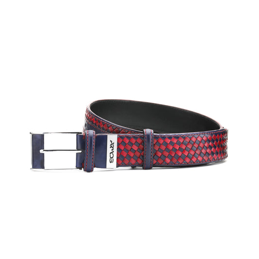 Two tone braided belt
