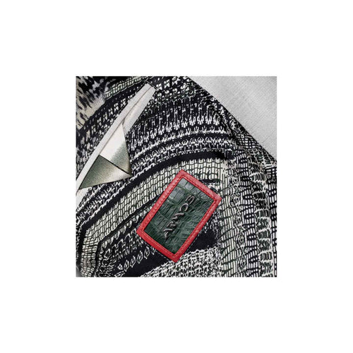 Crocodile leather and burlap harmony