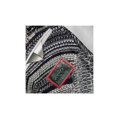 Crocodile leather and burlap harmony