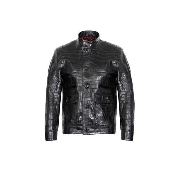 Crocodile-leather-jacket-