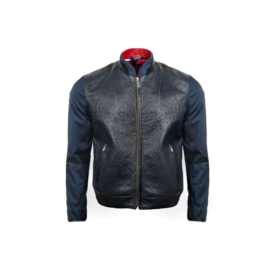 Ostrich leather jacket