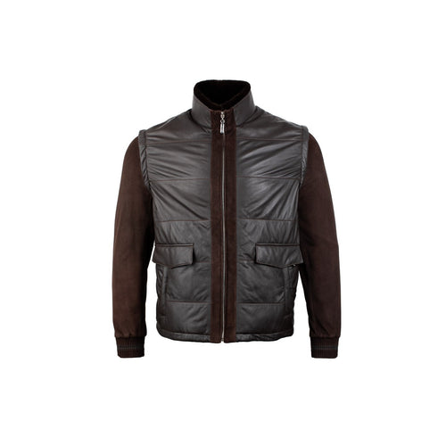 Leather and suede jacket