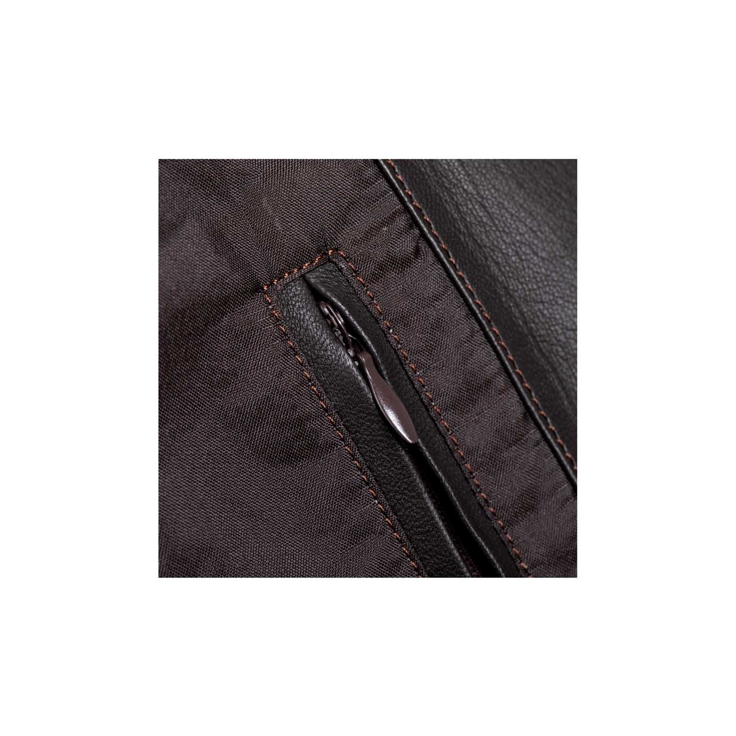 Leather and suede jacket