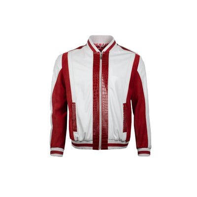 Red and white jacket